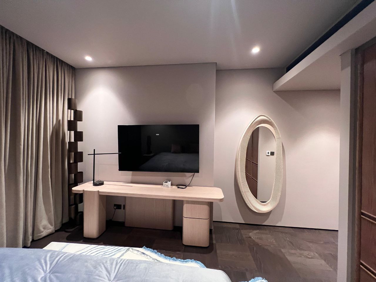 Serene finished bedroom after renovation — Dubai